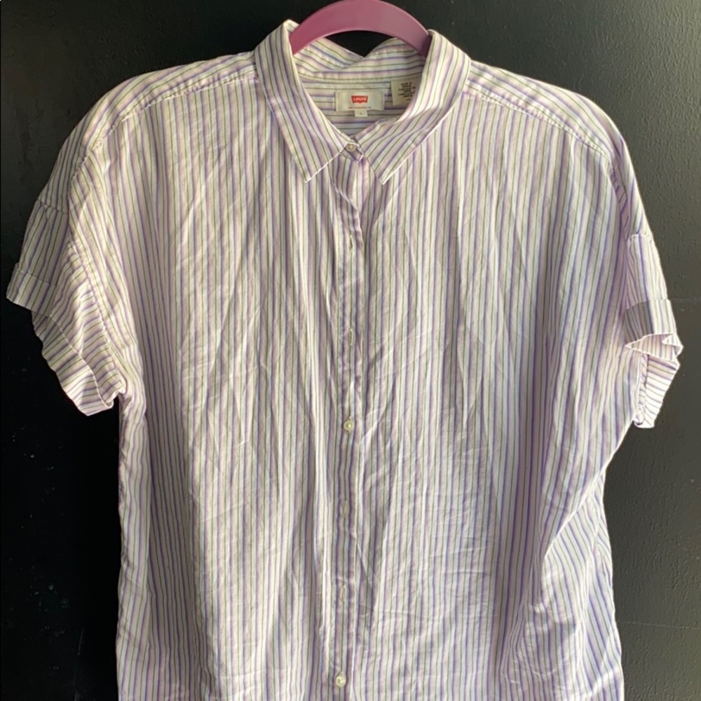 Levi’s Sadie Striped Button up shirt Large